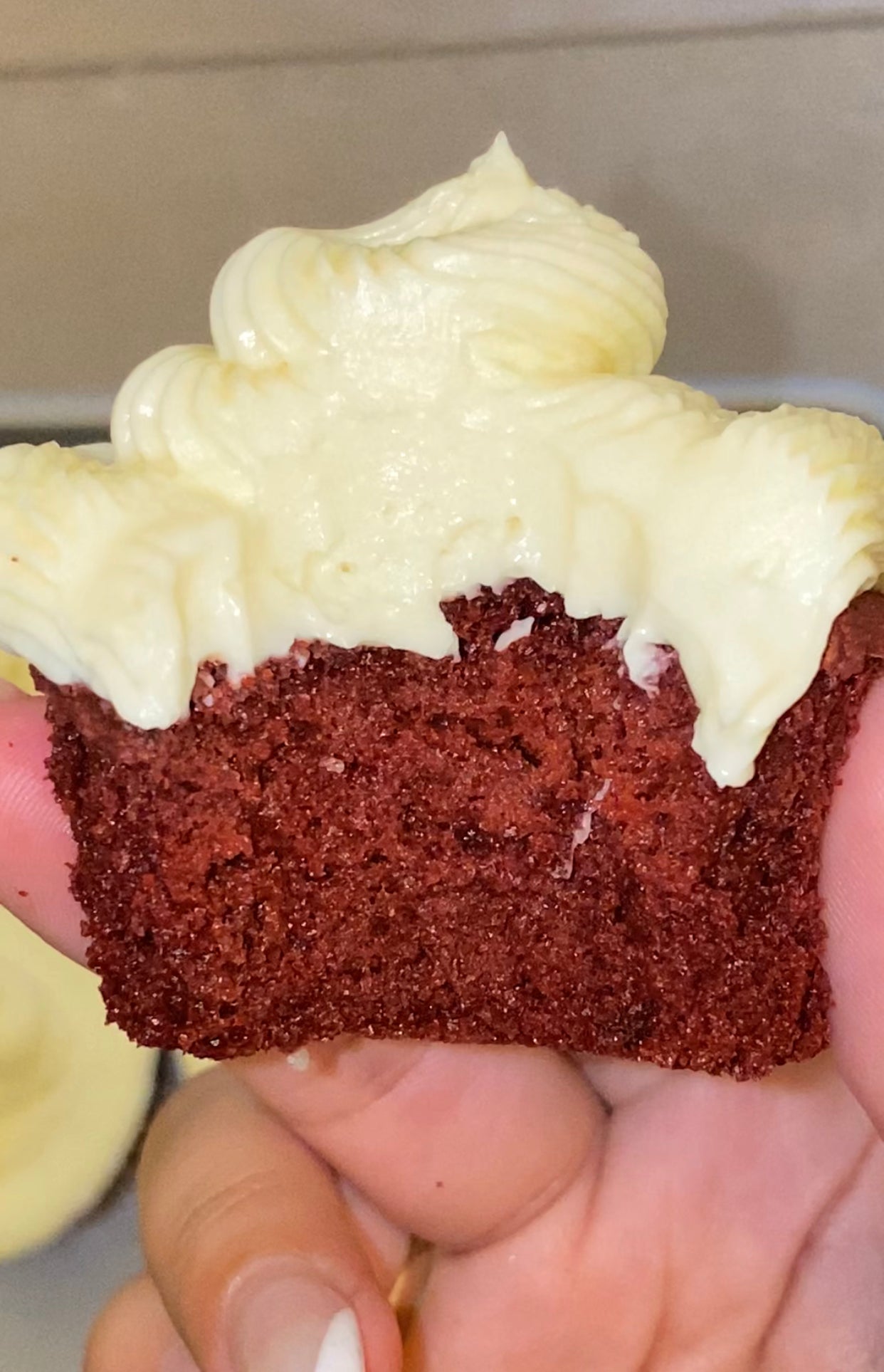 Strawberry Red Velvet Cupcakes