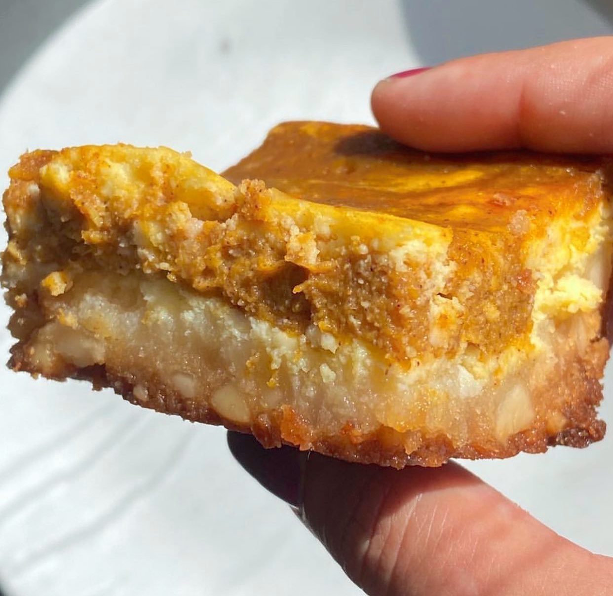 Pumpkin Cheesecake Bars