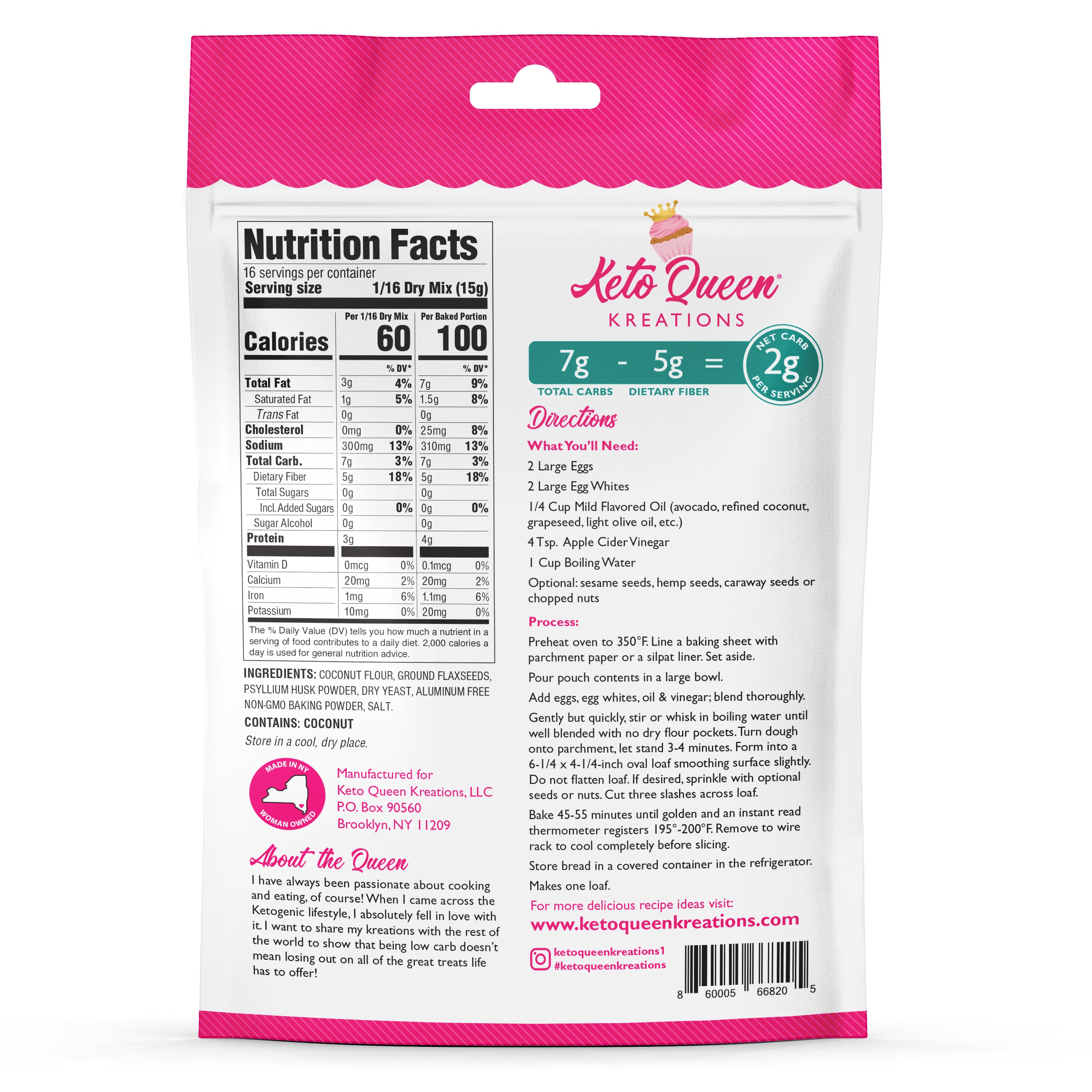 This easy-to-make keto approved bread is perfect not only for any dieter but, anyone gluten-free too!! TWO NET CARBS per serving